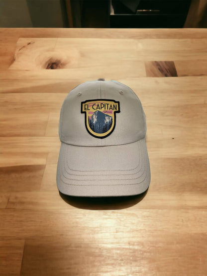 El Capitan Yosemite National Park Embroidered Low Profile Baseball Cap for Outdoor Enthusiasts - Khaki image