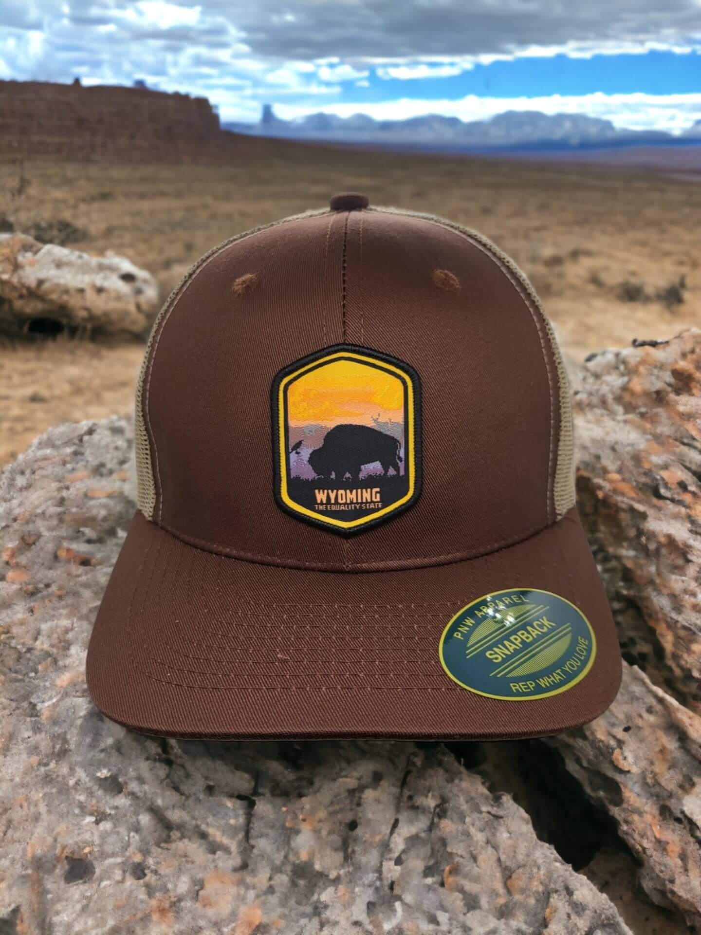 Wyoming Equality State Snapback Cap Gift image 1