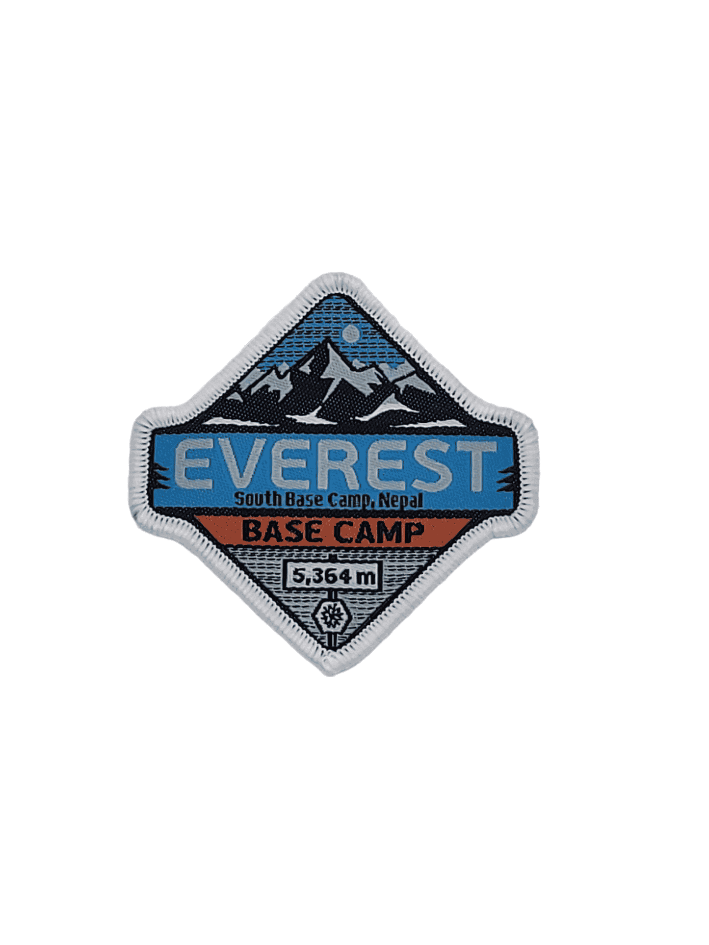 Everest Base Camp Woven Patch - Mountaineering Souvenir for Backpacks, Jackets & Adventure Gear image 1