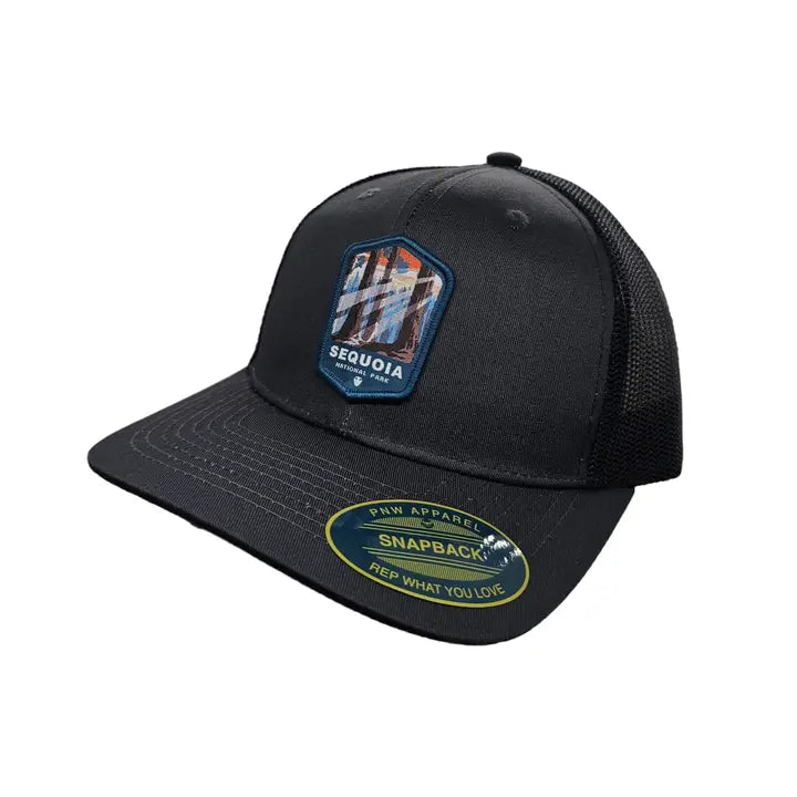 Sequoia National Park Snapback Hat Woven Patch Cap