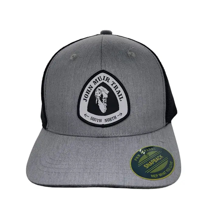 John Muir Trail Trucker Hat | JMT Hiking Cap | Official Patch Souvenir