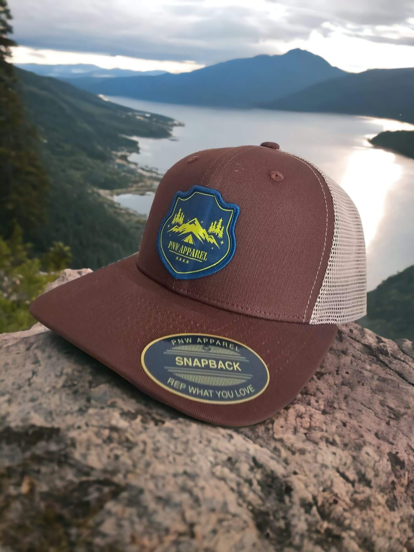 Pacific Northwest Hat with Stylish Patch Design image 1