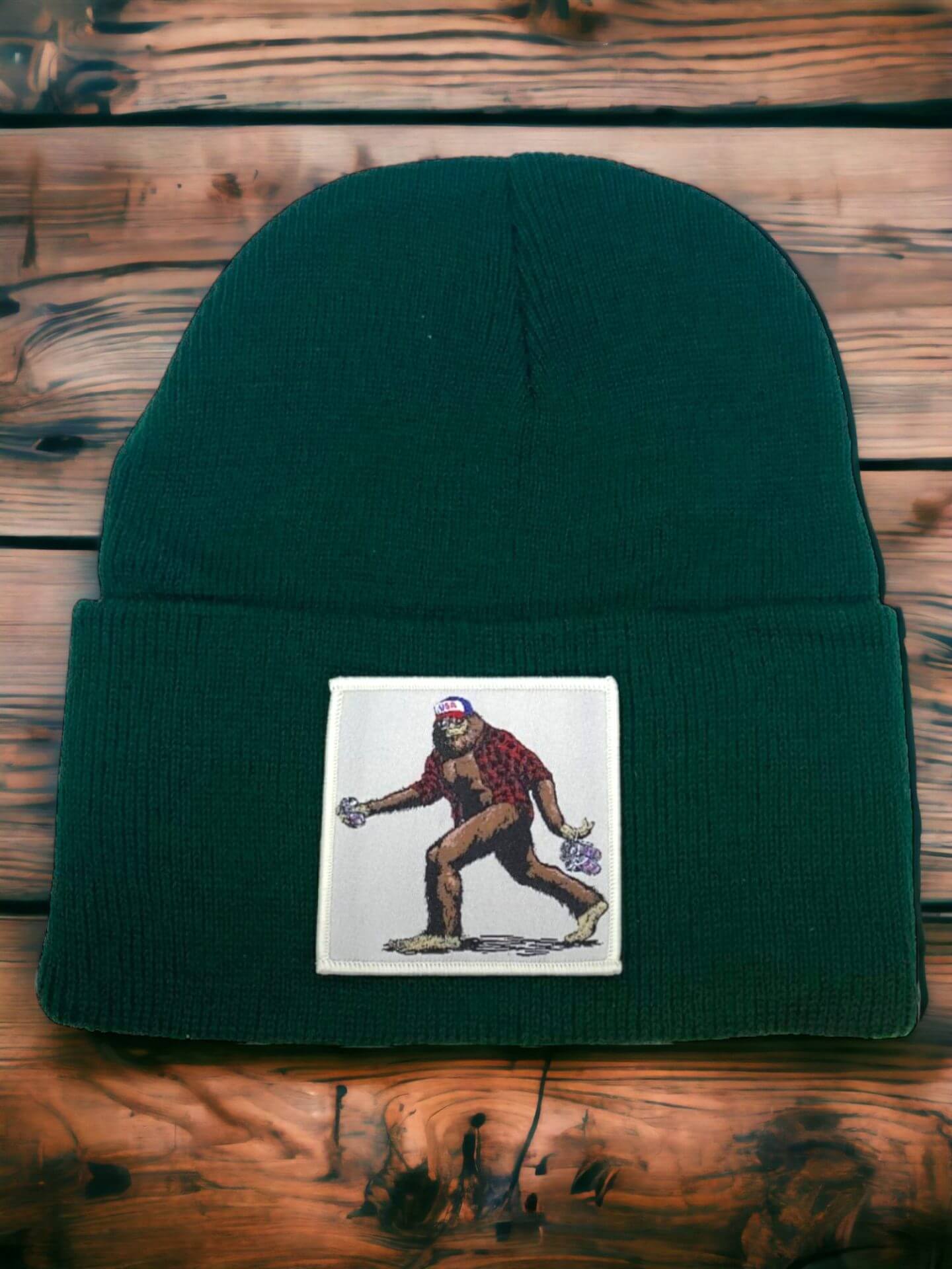 Sasquatch Beanie w/ Big Foot Patch image 4