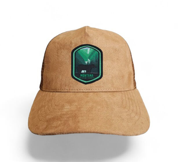 State Collection 5-Panel Trucker Hat – Suede with Snapback image 16