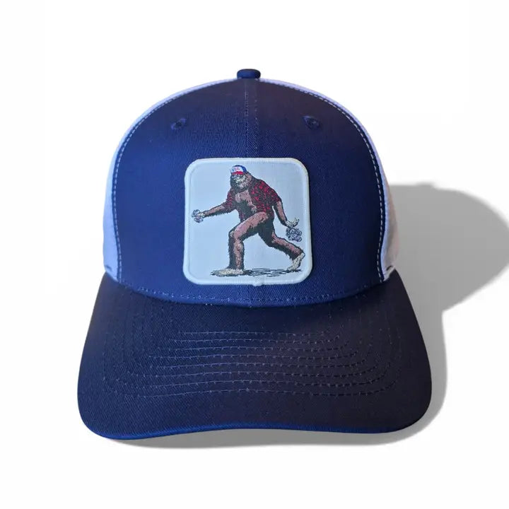 Sasquatch Bigfoot Trucker Hat - Mesh Snapback Cap for Men