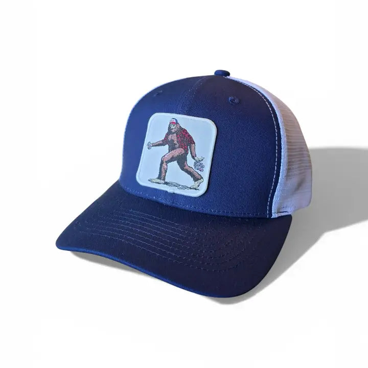 Sasquatch Bigfoot Trucker Hat - Mesh Snapback Cap for Men