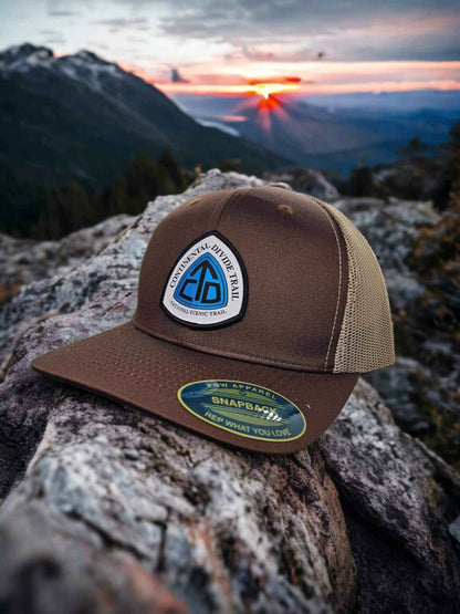 Continental Divide Trail Hat with Official CDT Patch - Trucker Style
