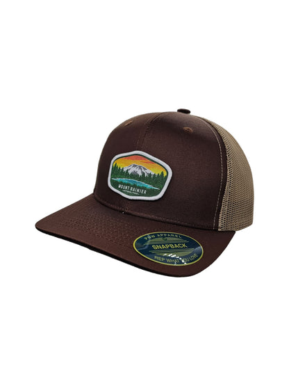 Mount Rainier Park Hat for Men - Snapback Style