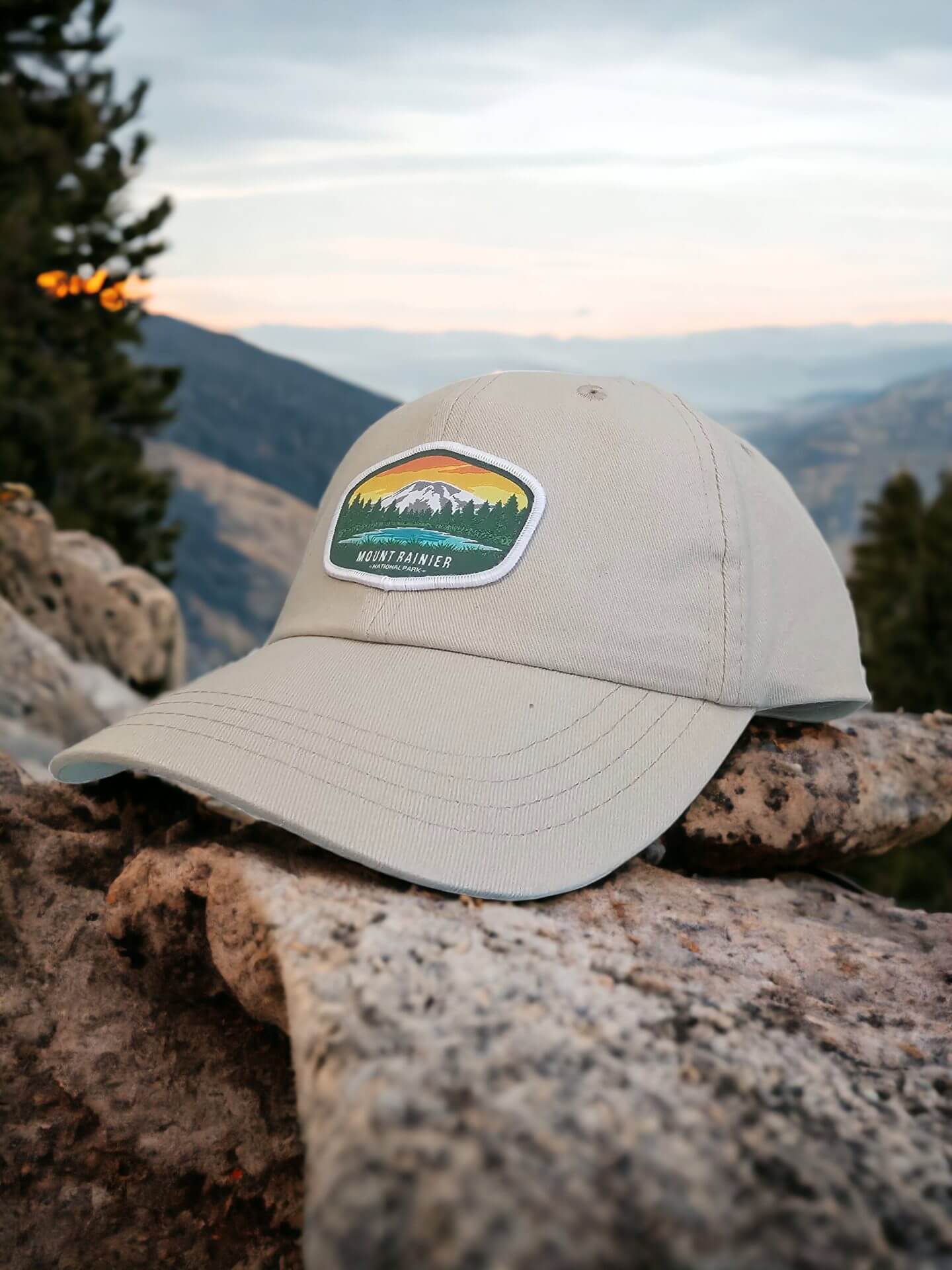 Mount Rainier National Park Baseball Cap - Outdoor Adventure Souvenir Hiking Dad Hat Gift image 2