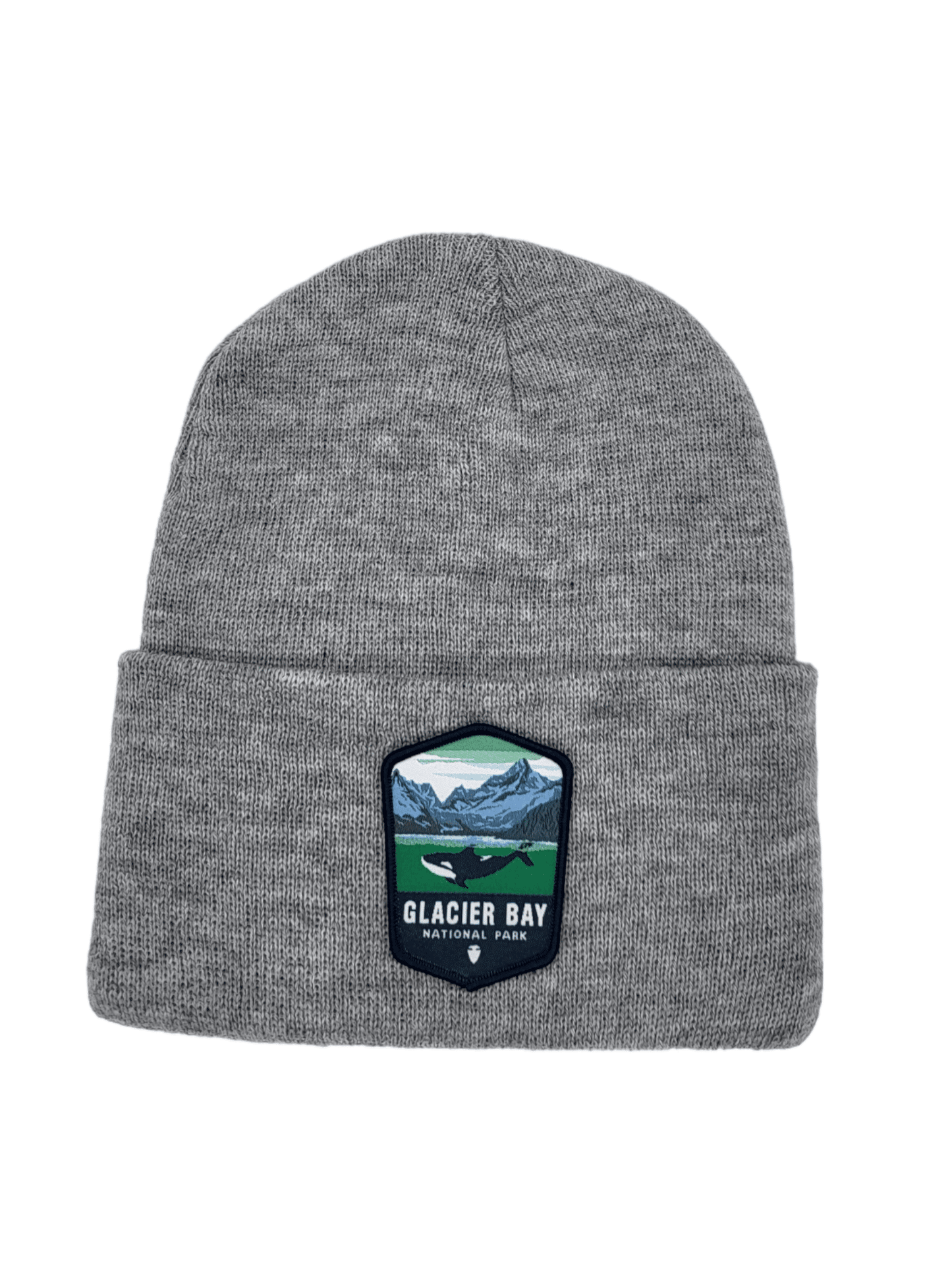 Glacier Bay Beanie – Alaska Adventure Knit Hat - Grey image