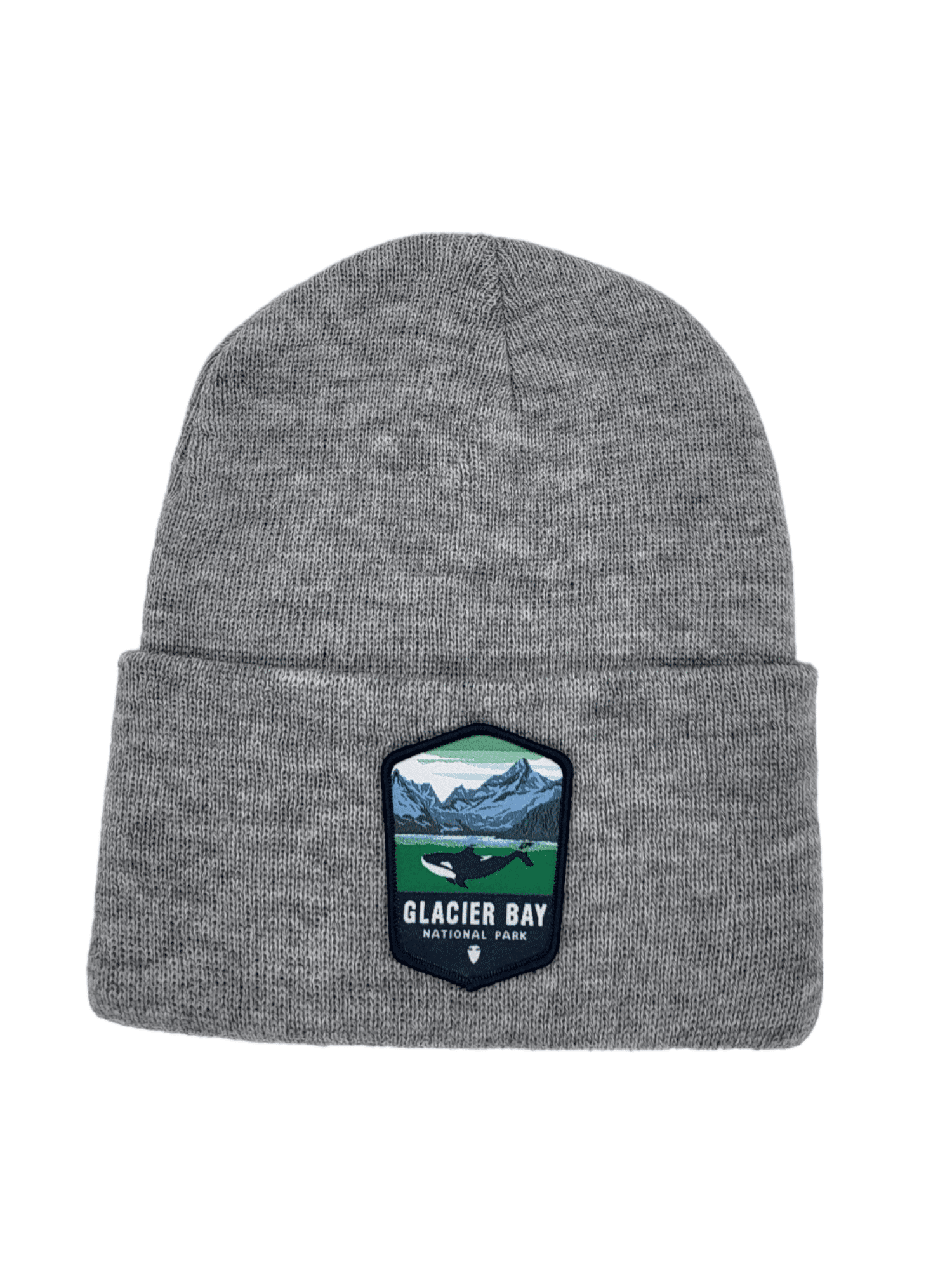 Glacier Bay Beanie – Alaska Adventure Knit Hat - Grey image