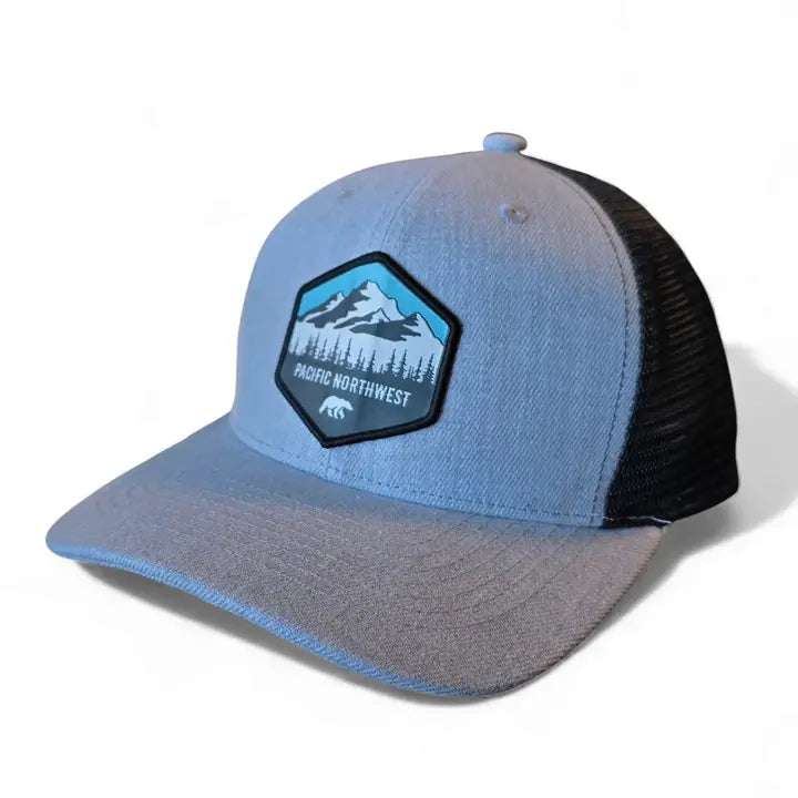 Pacific Northwest Trucker Hat Patch PNW Cap Hiking Camping Outdoor Apparel
