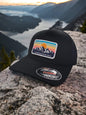 Vintage-Inspired Mountain Patch Fitted Cap: Outdoor Flexfit Headwear for Nature Enthusiasts image 2
