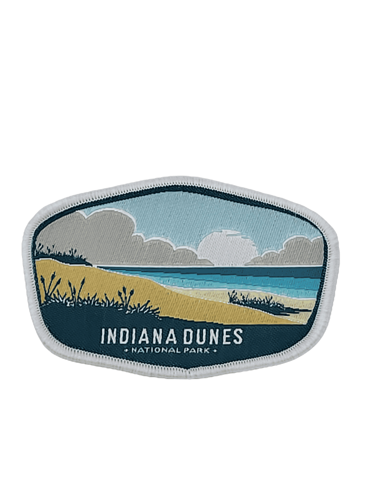 Indiana Dunes National Park Woven Patch - Embroidered Iron-On Souvenir for Backpack, Hat, Jacket image 0