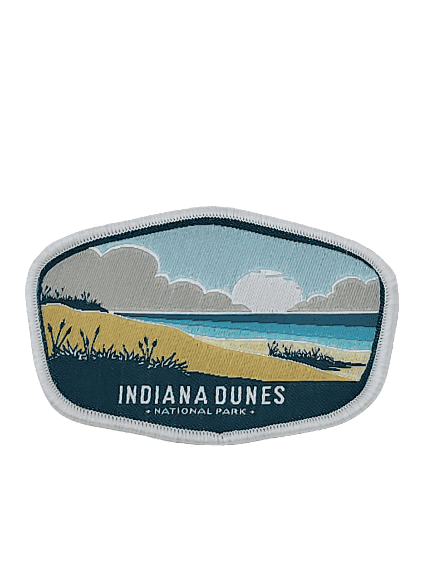 Indiana Dunes National Park Woven Patch - Embroidered Iron-On Souvenir for Backpack, Hat, Jacket image 0