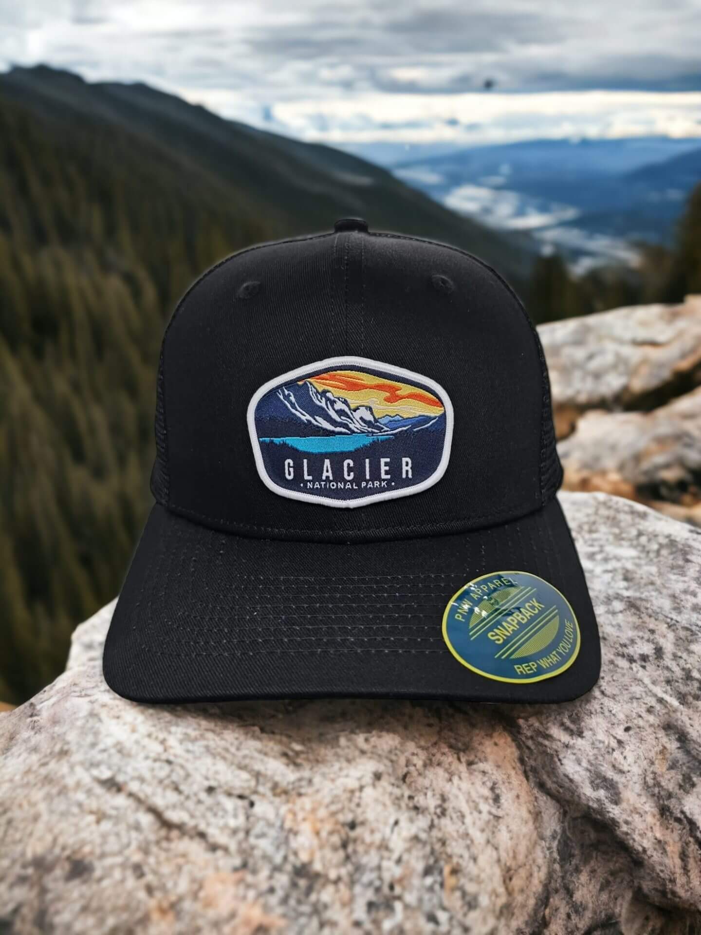 Glacier National Park Snapback Hat image 7