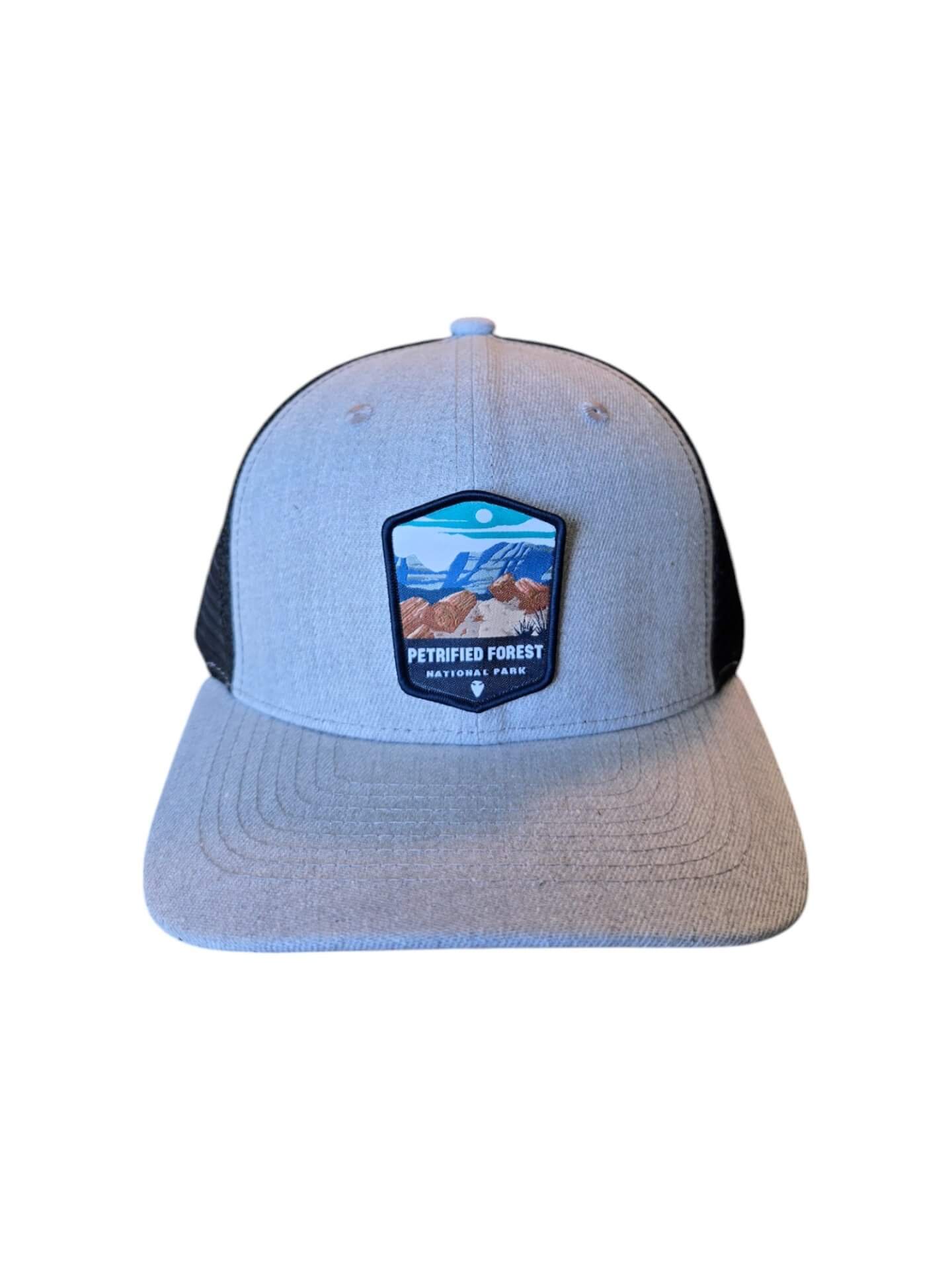 Petrified Forest National Park Hat - Heather Grey on Black image