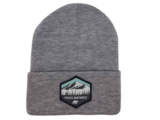 Pacific Northwest Beanie – Knit Mountain Patch