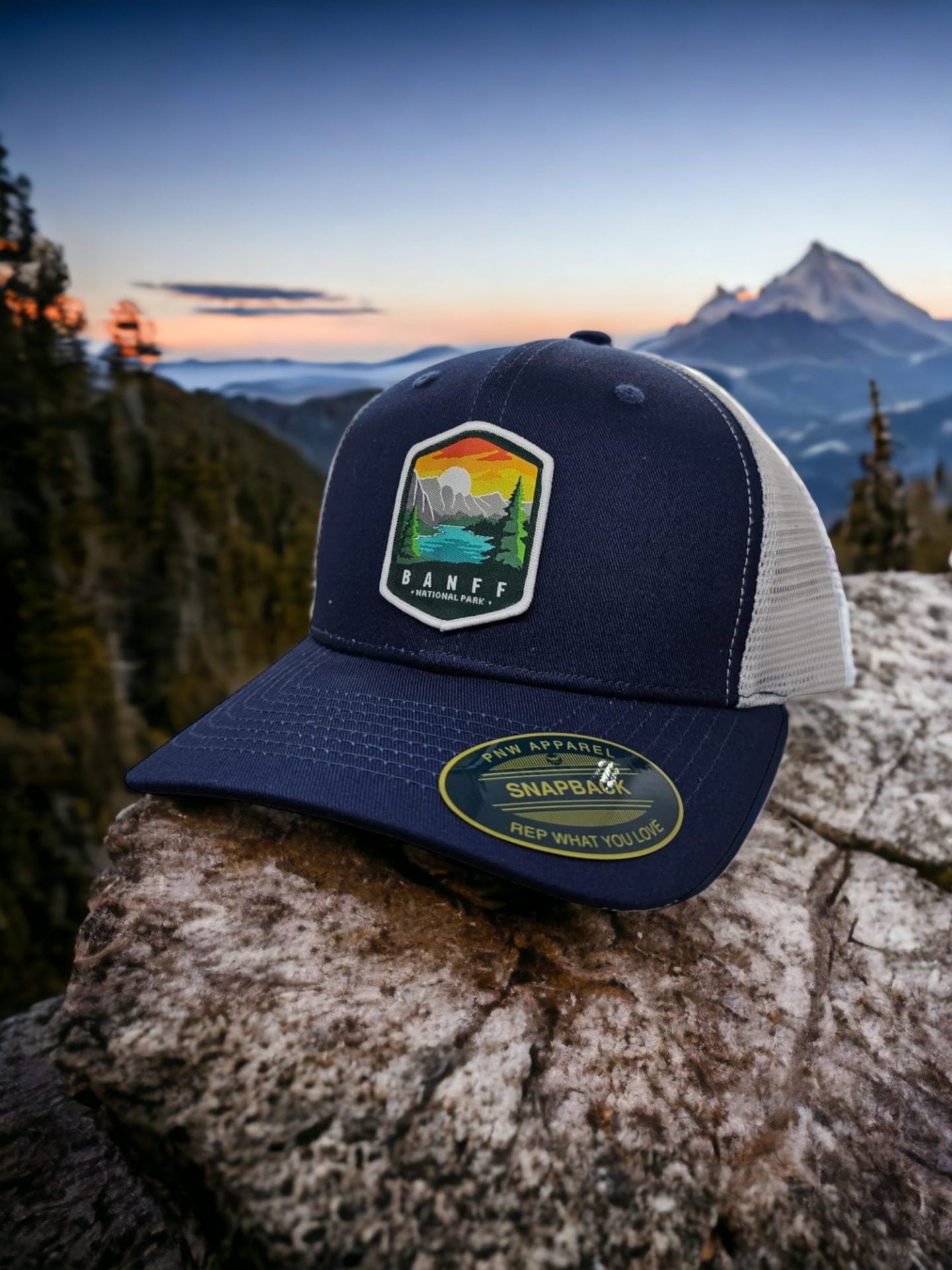 Banff National Park Snapback Hat with Patch image 1