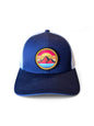Mountain Sunset Trucker Hat Vibrant Adventure Snapback image 0