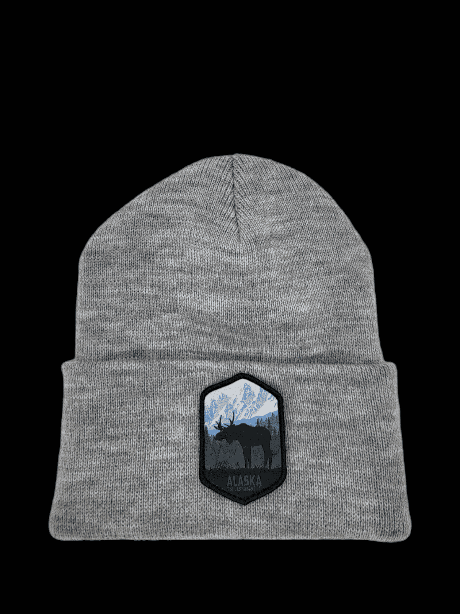 Alaska Beanie w/ Last Frontier Patch - Grey image