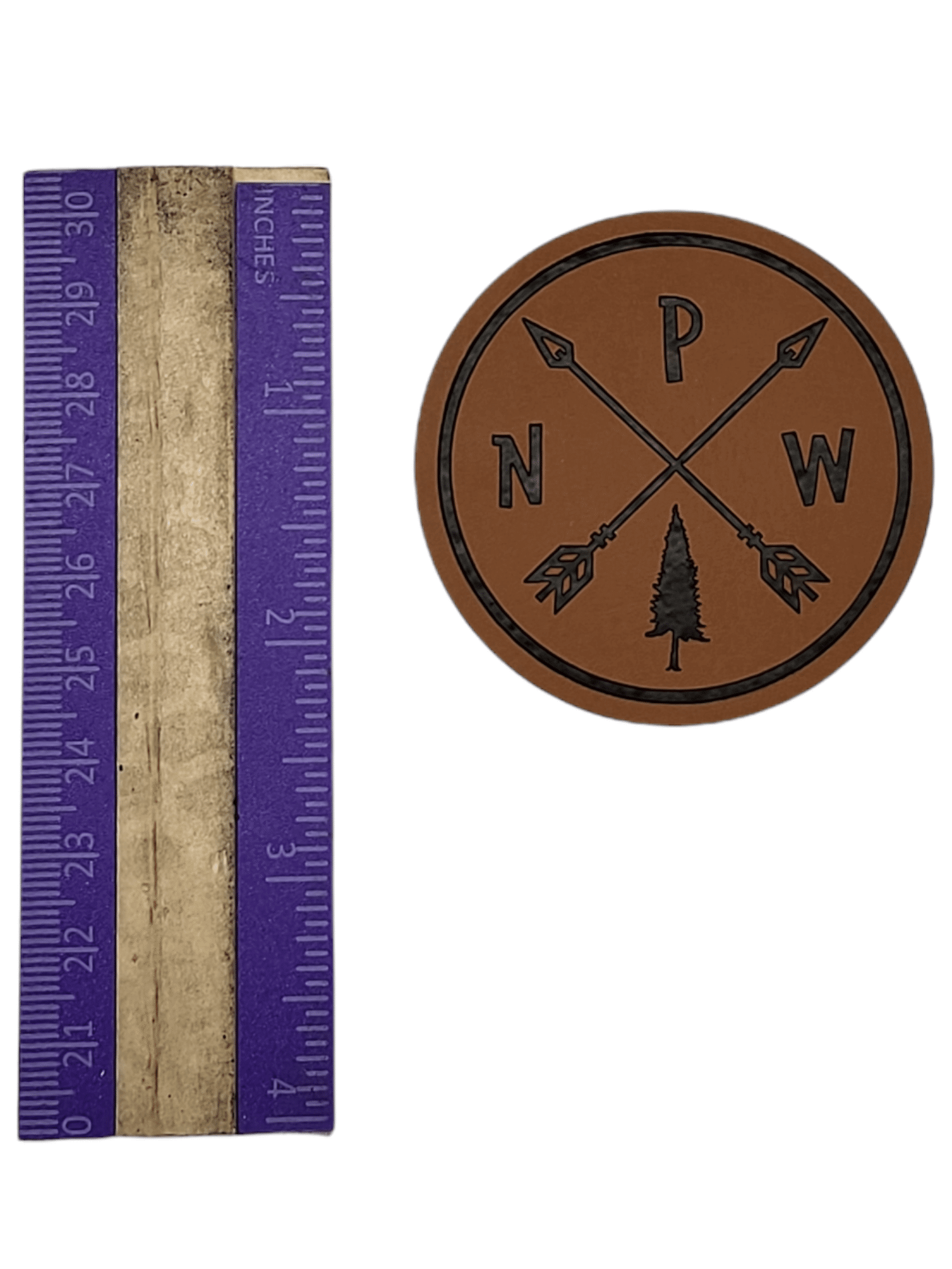 PNW Arrows Leather Patch image 3