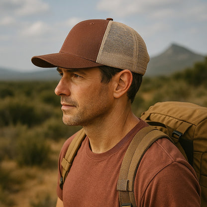 Sasquatch Trucker Hat – Hide and Seek Leather Patch Cap