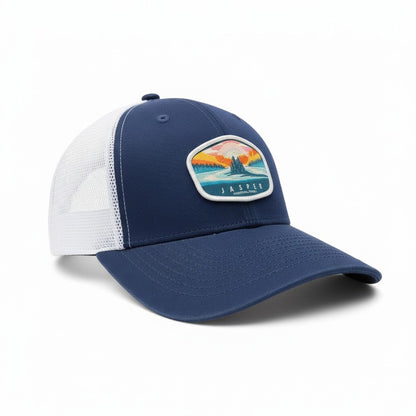 Jasper National Park Trucker Hat - Outdoor Hiking Patch Cap
