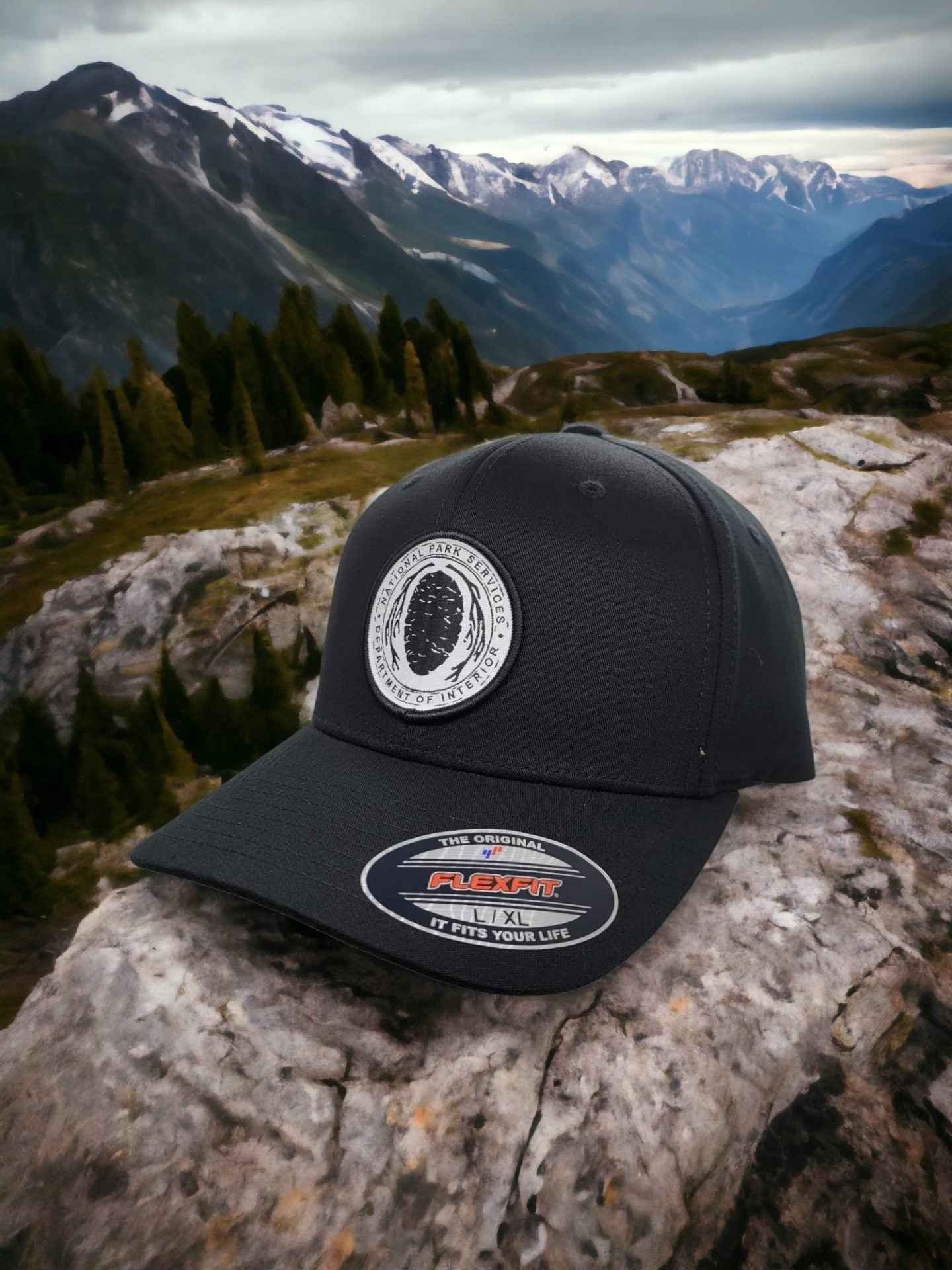 National Park Service Flexfit Hats Original NPS Logo
