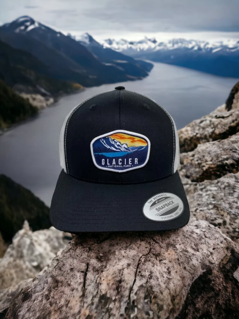 Glacier National Park Snapback Hat image 6