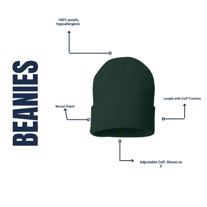 Sasquatch Beanie Big Foot Hide and Seek Champion Leather Patch image 4