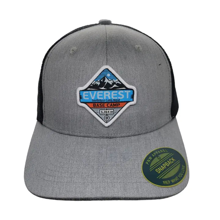 Everest Patch Trucker Hat | Men's Adjustable Snapback Cap