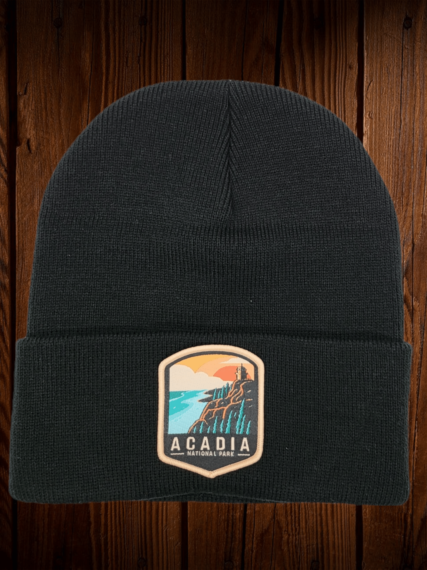 Acadia Beanie with Patch - Black image