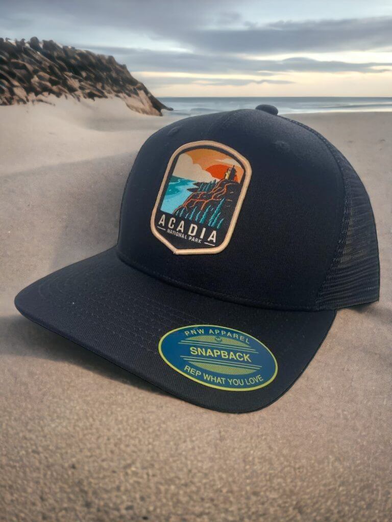 Acadia Outdoor Cap for Nature Enthusiasts and Hiking Adventures - Black on Black Mesh image