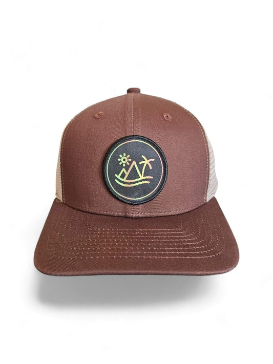 Desert Palm Snapback Hat | Adventure Trucker Cap image 0