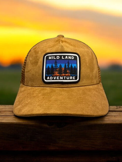 Wild Land Adventure Hat | Suede Trucker Cap for Explorers image 1