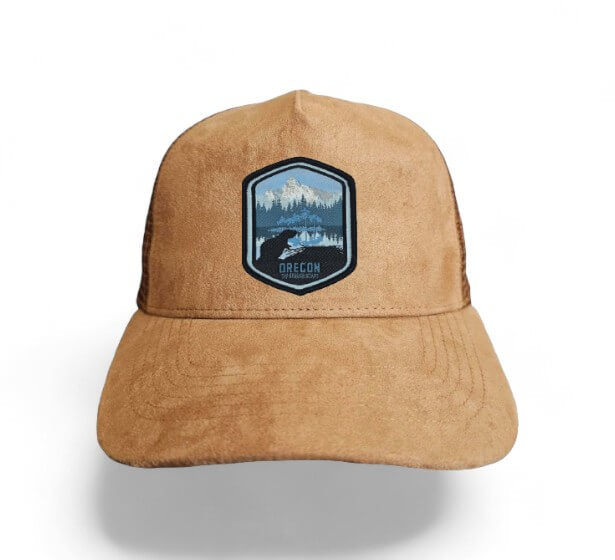 State Collection 5-Panel Trucker Hat – Suede with Snapback image 17