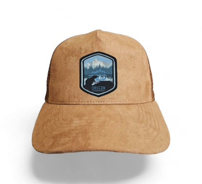 State Collection 5-Panel Trucker Hat – Suede with Snapback image 17