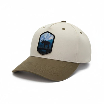 Alaska Moose Patch Two-Tone Snapback Hat