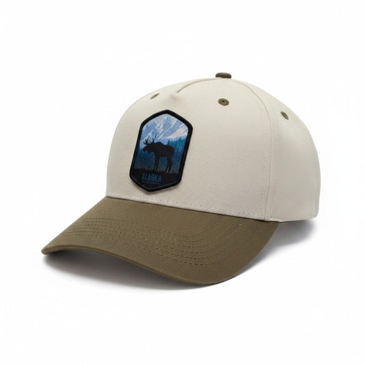 Alaska Moose Patch Two-Tone Snapback Hat