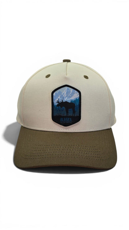 Alaska Moose Patch Two-Tone Snapback Hat