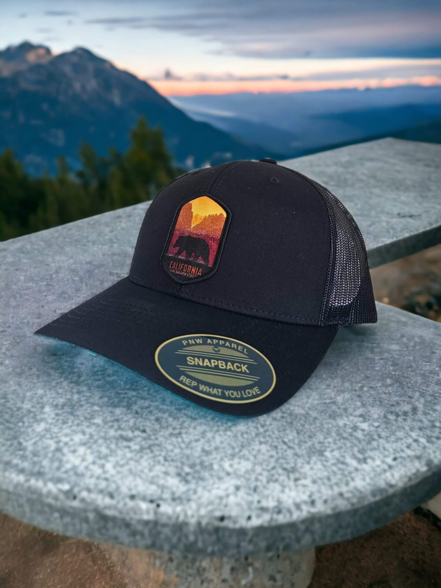 Cali Mesh Back Trucker Baseball Cap with Patch image 6