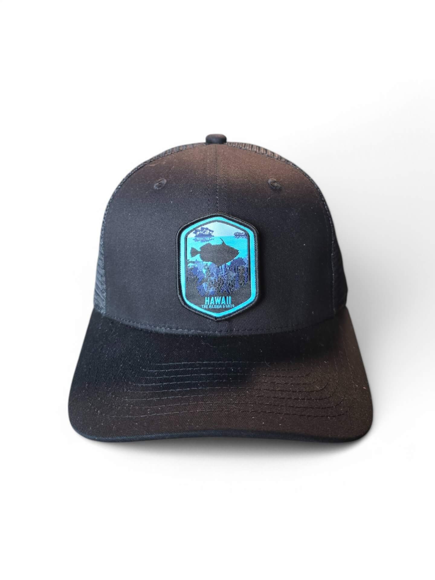 Aloha Hawaii Mesh Snapback Cap with State Design image 3