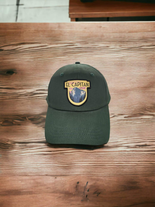 El Capitan Yosemite National Park Embroidered Low Profile Baseball Cap for Outdoor Enthusiasts image 1