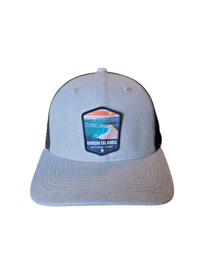 Virgin Islands National Park Snapback Hat - Heather Grey on Black image