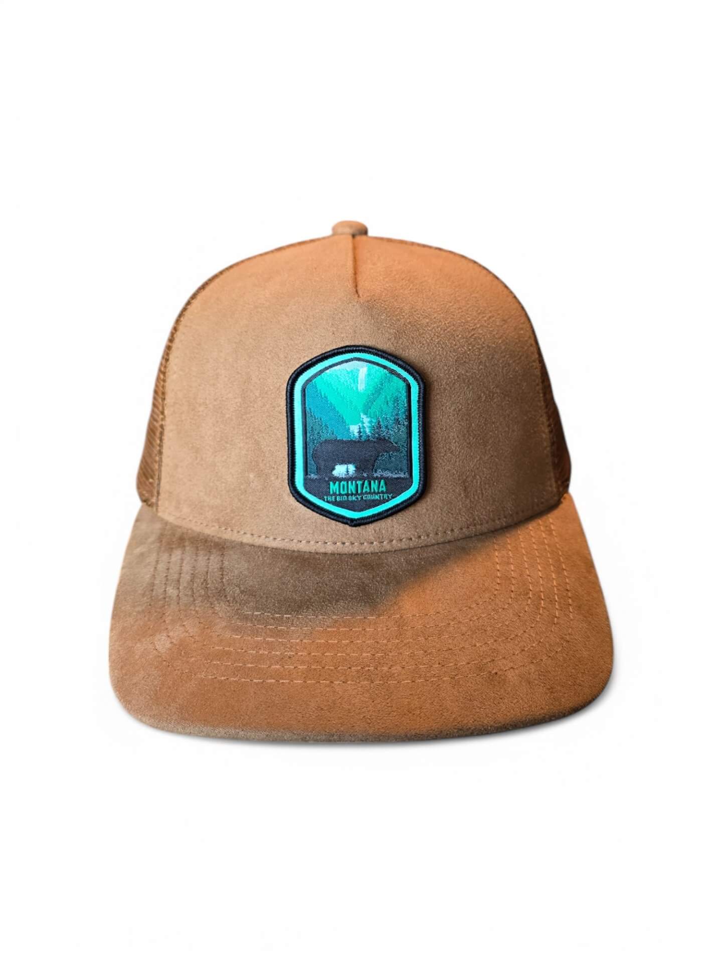 State Collection 5-Panel Trucker Hat – Suede with Snapback image 4