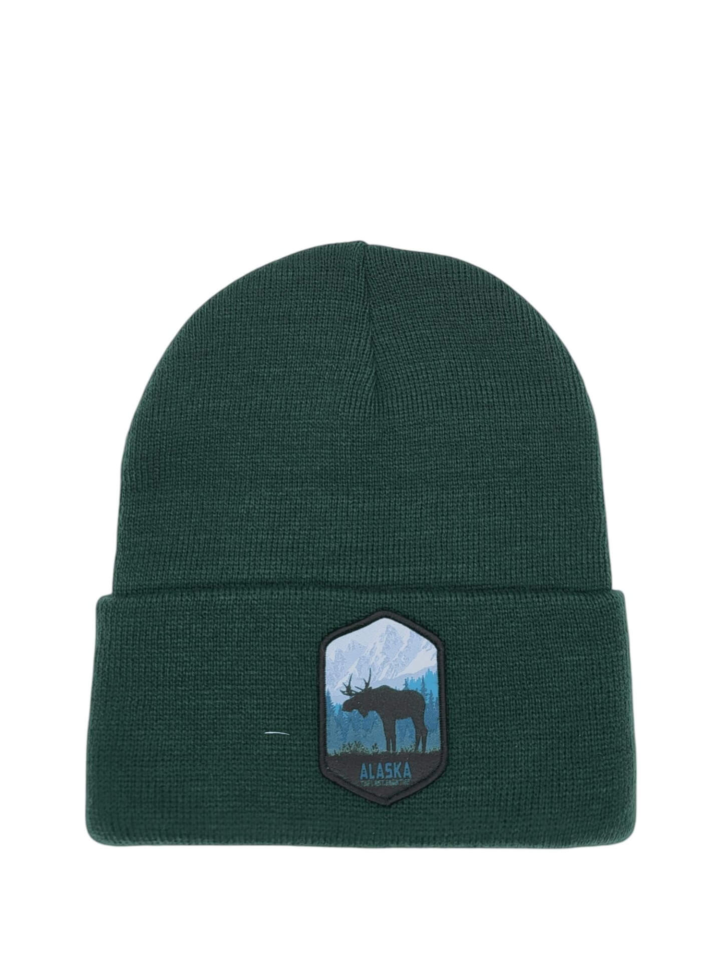Alaska Beanie w/ Last Frontier Patch - Forest Green image