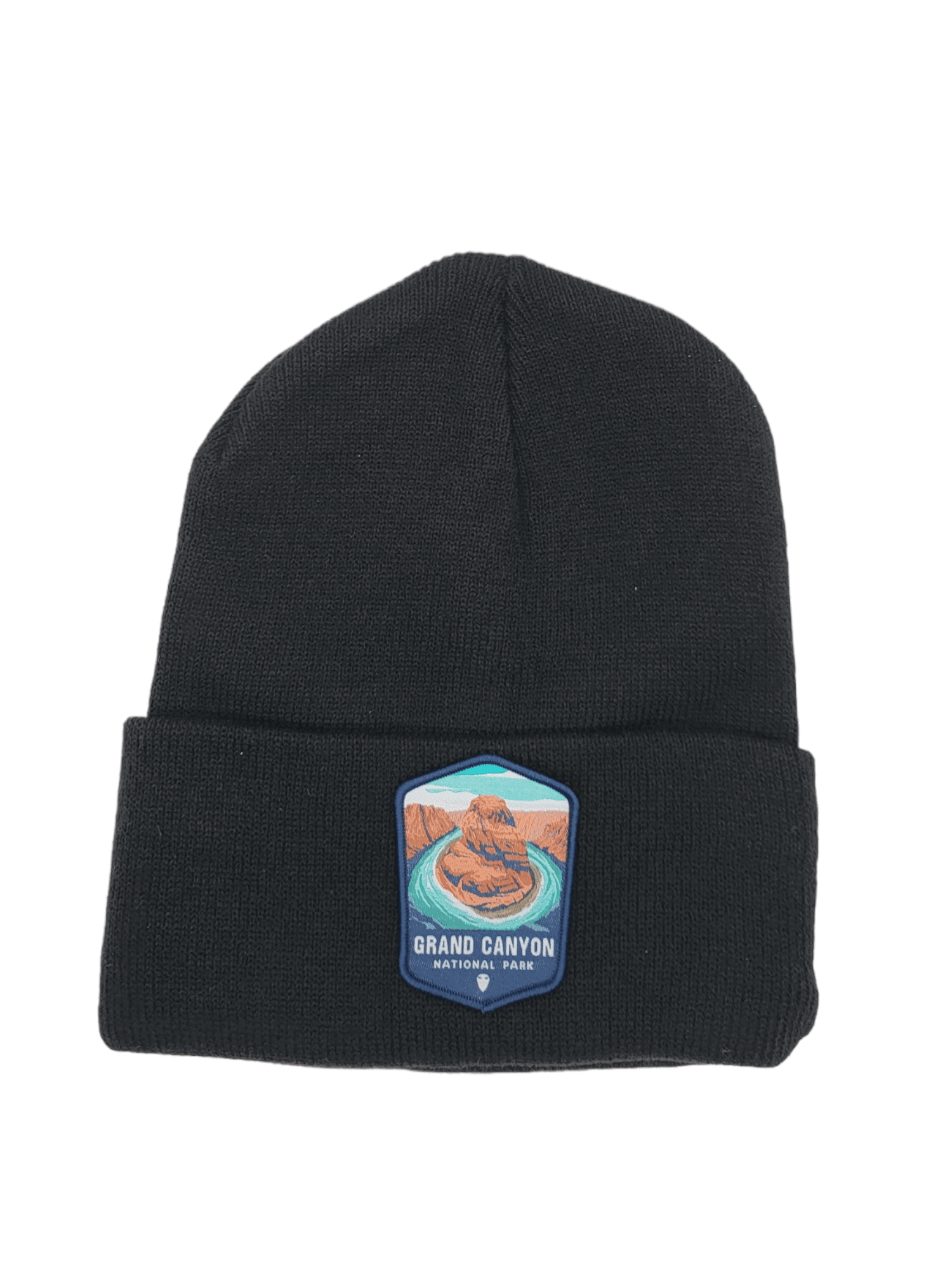 Grand Canyon Beanie with National Park Patch - Black image