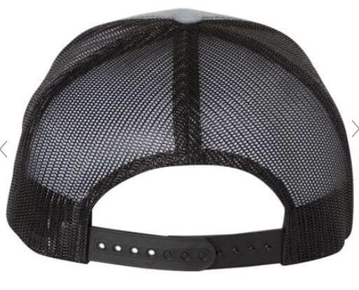 PNW Pine Leather Patch Trucker Hat - Mesh Back Snapback