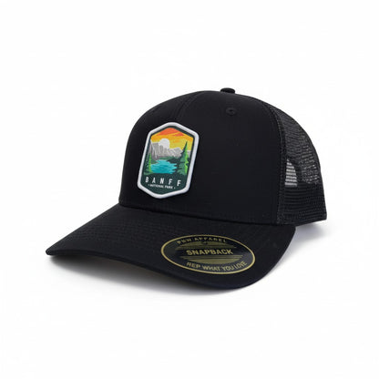 Banff National Park Embroidered Patch Snapback Trucker Hat